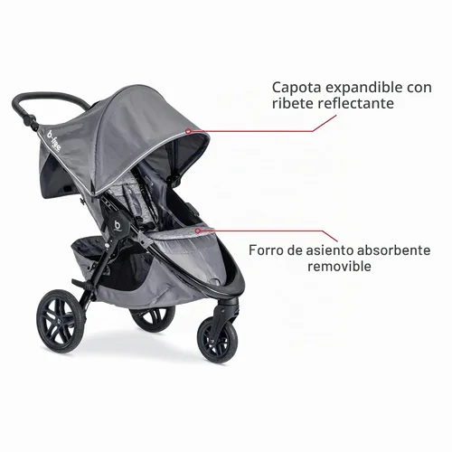 Vista 2 de Britax B-Free - Cochecito deportivo, Asher