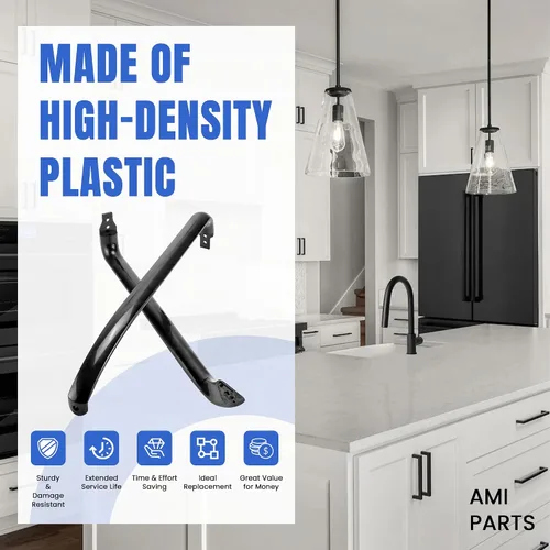 Vista 6 de AMI PARTS WR12X22183 Manija de puerta de refrigerador (negro) Sustituye WR12X11008 WR12X11009 WR12X20142 3290412 AP5948588 PS9494525 EAP9494525