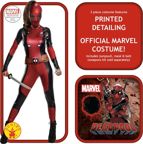 Vista 2 de Secret Wishes Marvel Deadpool Women's Costume