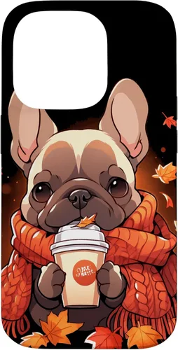 Vista 17 de French Bulldog Fall Autumn Pumpkin Spice Latte Frenchie Dog Case for iPhone 17