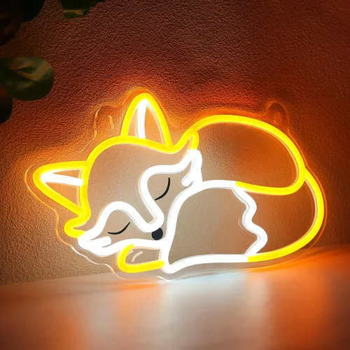 Vista 10 de YuanDian Letrero de neón de panda, luces de neón de animales para dormitorio, sala de estar, decoración de pared, regalos de fiesta de cumpleaños