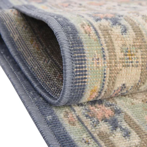 Vista 6 de Unique Loom Whitney Collection - Alfombra rectangular de 5 pies 3 pulgadas x 8 pies, color azul Multicolor/Azul