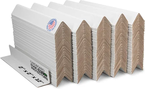 Vista 25 de IDL Packaging Protector de borde de cartón negro de 2 x 2 x 48 pulgadas (paquete de 20) – Protectores de esquinas para envío, almacenamiento
