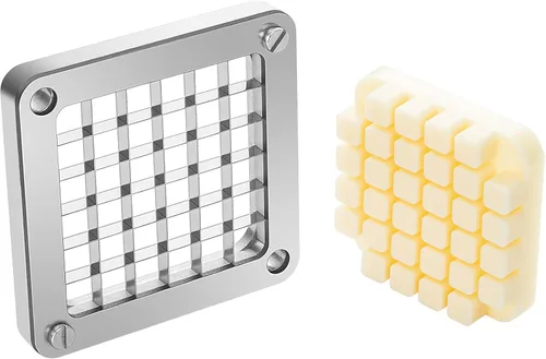 Vista 10 de VEVOR Cuchilla de reemplazo para picadora, 1/2 pulgada, conjunto de 3 cuchillas para freír papas con 6 cuchillos extra, piezas de picadora de acero