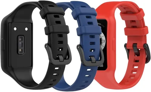 Vista 10 de Senter Correa de repuesto de goma suave de liberación rápida para Huawei Band 7 Smart Watch 10 pzas