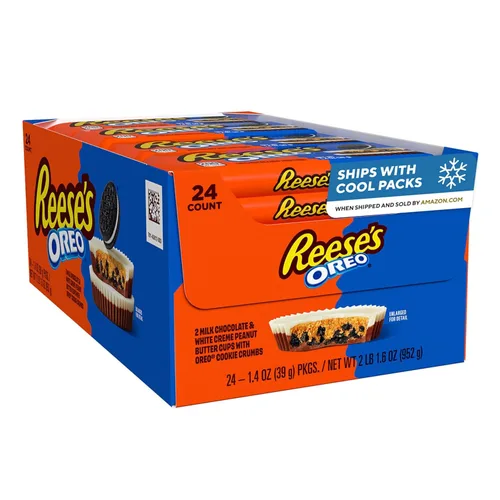Vista 10 de REESE'S OREO - Paquetes de dulces de mantequilla de maní, 1.4 onzas, 24