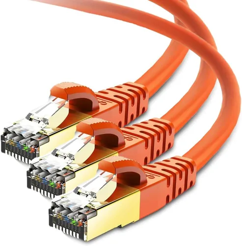 Vista 13 de KASIMO Cable Ethernet Cat 8 de 5 pies, cable LAN de red Cat8 de alta velocidad de 40 Gbps con conector RJ45 chapado en oro cable blindado SFTP