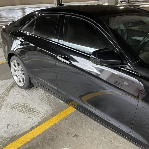 Vista 5 de SlickMod Revestimiento de vinilo opaco cromado para Cadillac ATS Sedan 2013-2018 (negro brillante)