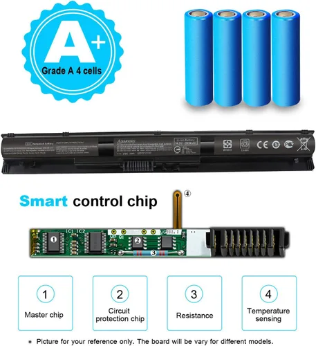 Vista 4 de 800049-001 KI04 K104 Batería para HP Pavilion 17-g 17t-s 15-ab 15t-ab 15-an 15-ab223cl 15-ab243cl 15-ab247cl 17t-s100 17-g119dx 17-g192dx 17-g133cl