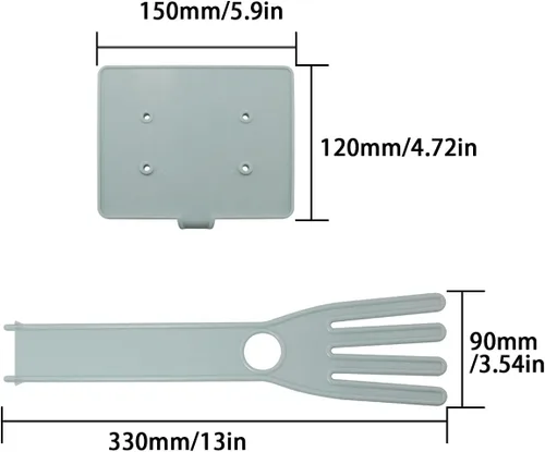 Vista 2 de ZRM&E Soporte para guantes de cocina, multifuncionales, de goma, estante de drenaje, toalla, soporte de secado, herramienta de cocina creativa