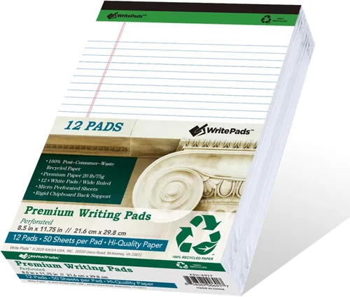 Vista 11 de KAISA KSU-6948 - Blocs de notas grueso de tamaño legal, de primera calidad, de 5 x 8 pulgadas, 50 hojas/bloc, perforados, con papel reciclado de 20