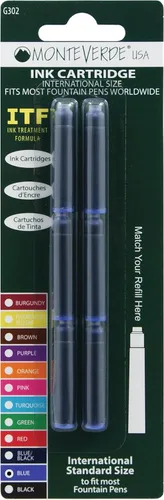 Vista 16 de Monteverde Cartucho de tinta estándar, negro, paquete de 12 (G303BK)