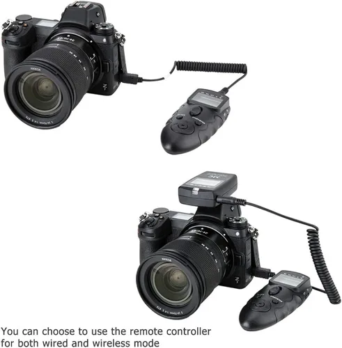Vista 6 de JJC Temporizador de intervalómetro inalámbrico, control remoto, liberación del obturador para Nikon D750 D780 Z7II Z7 Z6III II Z6 Z5 D7500 D7200