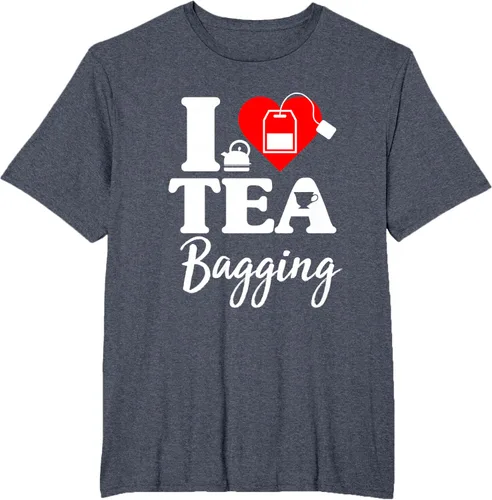 Vista 29 de Camiseta con texto en inglés "I Love Tea Bagging", divertida camiseta para bebedores de té, Negro