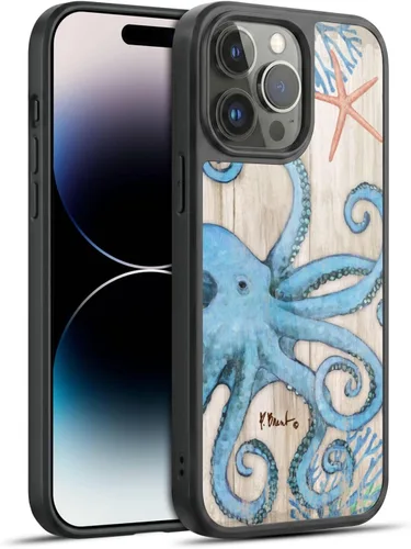 Vista 47 de Head Case Designs Officially Licensed Paul Brent Agate Mermaid Coastal Gel Armor Case [Military Grade Drop Protection] Compatible with Apple iPhone