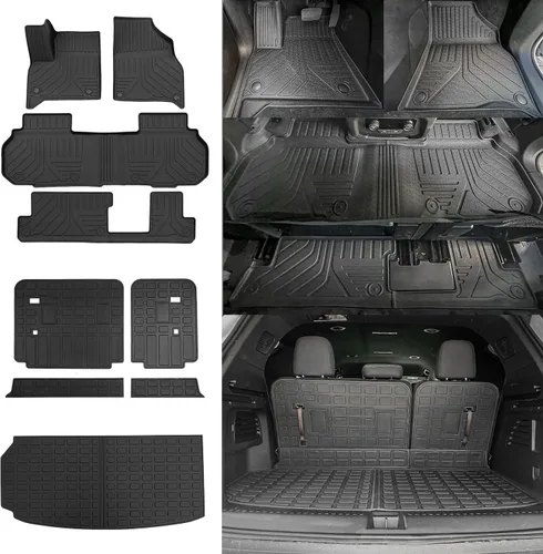 Vista 33 de Rongtaod Alfombrillas de Piso Compatibles con Honda CRV 2023 2024 2025 2026 Forro de Maletero Forro de Carga Alfombrilla de Carga Protector