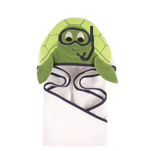 Vista 118 de Hudson Baby Toalla con capucha unisex de algodón con cara de animal para bebé, cocodrilo, talla única
