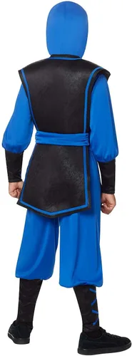 Vista 2 de Spirit Halloween Disfraz de Ninja Ultimate Azul para Niños Completo con Accesorios
