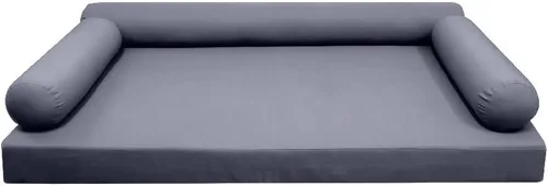 Vista 2 de *Solo funda*-Estilo 6 Fundas de almohada para colchón de sofá cama al aire libre con borde de cuchillo, tamaño individual-AD001
