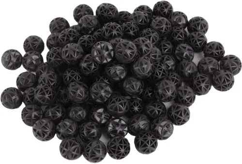 Vista 8 de J-star 50 bolas de filtro bio para tanque de peces de 1 pulgada, medios de filtro para acuario y estanque, incluye bolsas de filtro para filtro