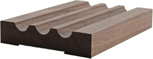 Vista 7 de EWCA46 Estriado 3-1/2" Ancho x 3/4" Carcasa Sin Terminar, Cereza, 42