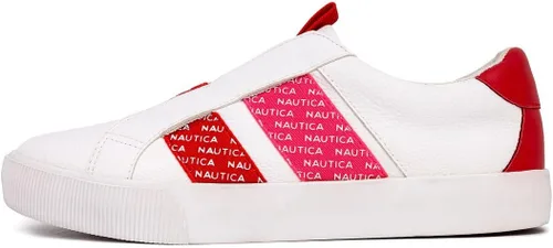 Vista 3 de Nautica Womens Court Sneakers Slip On Casual Tennis Shoes with Comfort Cushion Footbed, Fashion Low Top Marita