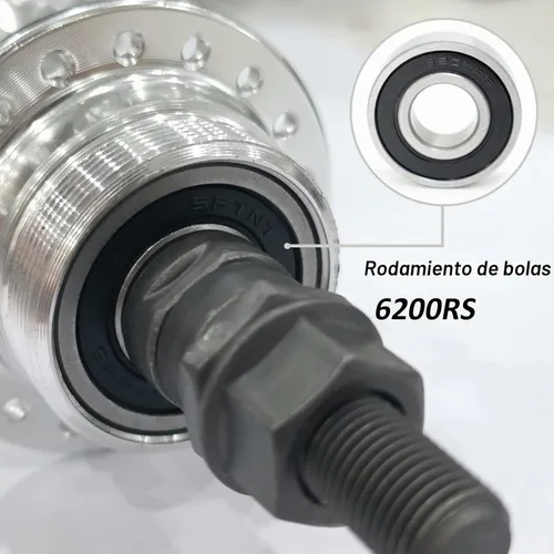 Vista 4 de Bicycle Rear Hub 36 Hole, Double Thread, 135mm Width, Aluminum Alloy Bike Hub Bicycle Wheel Part