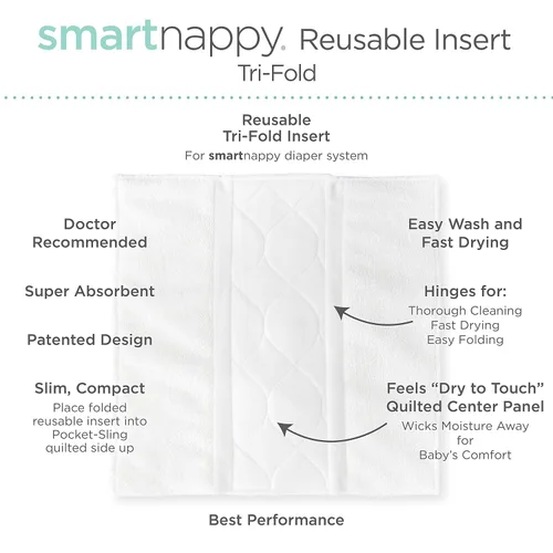 Vista 4 de Amazing Baby SmartNappy Cubre pañal de mezclilla NextGen Hybrid Azul pastel