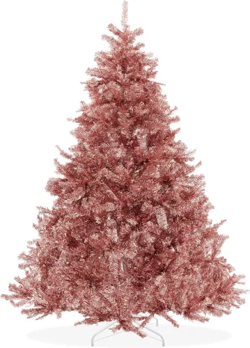 Vista 13 de Árbol de Navidad artificial Casafield de abeto negro de 6 pies con soporte de metal resistente