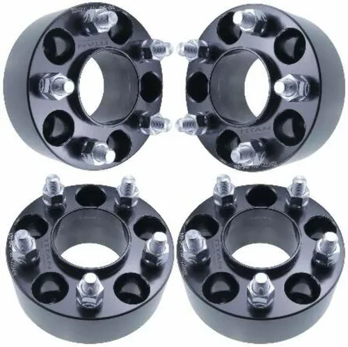 Vista 4 de Espaciadores de rueda hubcéntricos de 1.5" 5x4.5 - Compatible con Ford Mustang Ranger Explorer Edge - 1.5 Pulgadas (38mm), 5x114.3, Hub de 70.5mm