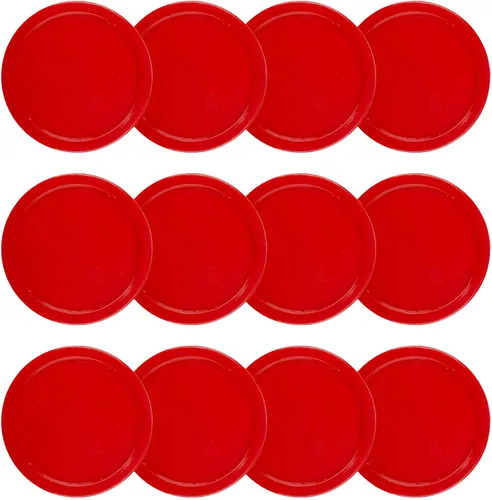 Vista 8 de Paquete de 12 discos de hockey de aire de 2.5 pulgadas para mesa de tamaño pequeño Verde