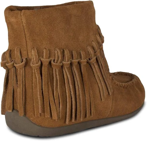 Vista 3 de Botas de mocasín con flecos para mujer