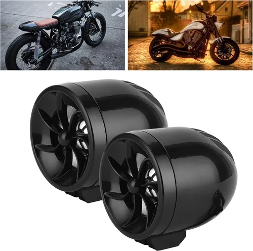Vista 4 de Fydun Reproductor de música sonido sonido estéreo Amplificador sistema, altavoz de motocicleta, altavoz de motocicleta de 12 V, amplificador