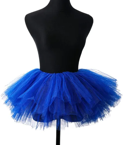 Vista 18 de REETAN Falda tutú de ballet de 6 capas de tul corto tutús para mujer