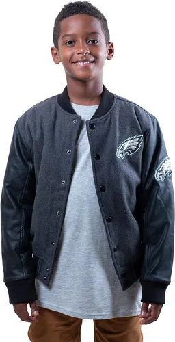 Vista 8 de Ultra Game NFL - Chaqueta de béisbol clásica para niños