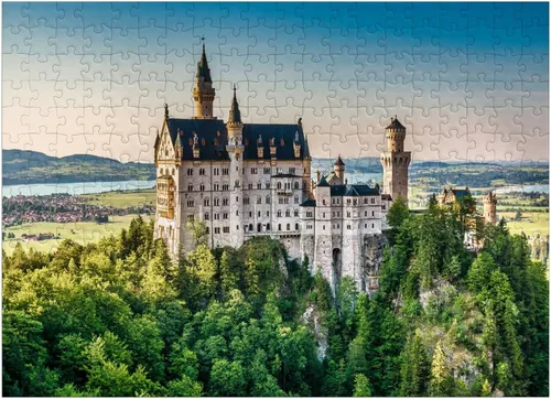 Vista 7 de MyPuzzle Neuschwanstein Castle Baviera Alemania - Rompecabezas prémium de 100 piezas para adultos
