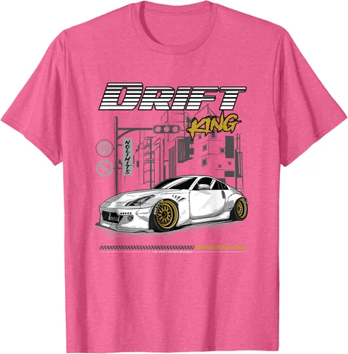 Vista 32 de Z34 370 Fairlady Z - Camiseta gráfica de cuerpo ancho, Negro, S