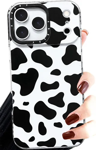 Vista 12 de Abbery Diseñado para iPhone 8 Plus/7 Plus/6 Plus/6S Plus Funda transparente con estampado de vaca, linda funda protectora de silicona TPU