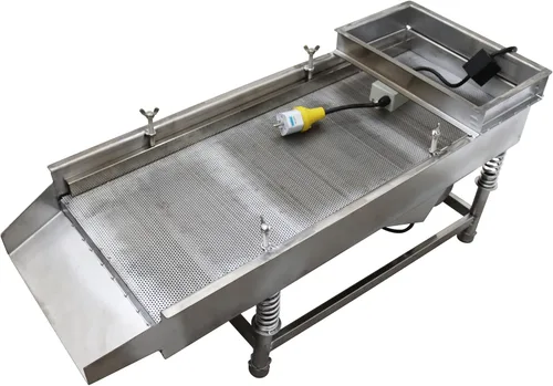 Vista 6 de TECHTONGDA Máquina de tamiz lineal eléctrica de tamiz vibratorio recto Máquina de tamiz de acero inoxidable de una capa un motor 0.020 in