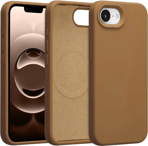 Vista 425 de Funda magnética de silicona para iPhone 13 Pro, color blanco antiguo [Compatible con Magsafe] [Forro de microfibra suave antiarañazos], funda