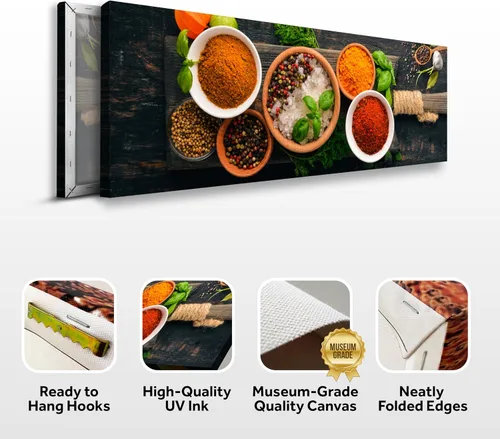 Vista 63 de Tailored Canvases Decoración artística de pared para cocina, lienzo rústico personalizado para el hogar, sala de estar, comedor, cocina de campo