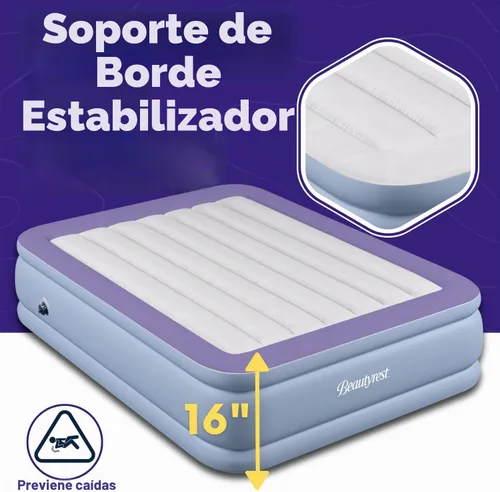 Vista 6 de Simmons beautyrest Hi-Loft Express colchón: raised-profile de aire inflable cama de aire con bomba de exterior, full
