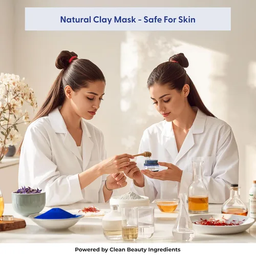 Vista 7 de Nila & Vitamin C - Máscara facial iluminadora Máscara de arcilla para refinar poros para cara con miel y arcilla blanca Mascarillas faciales