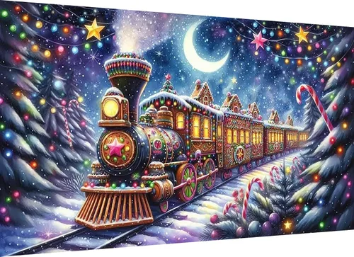 Vista 8 de ijbnhd Castillo de pintura de diamante 5D, kits de pintura de diamantes grandes para adultos, cielo estrellado de bricolaje, taladro completo