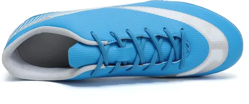 Vista 3 de HaloTeam Zapatos de fútbol para hombre, zapatos de fútbol profesionales, transpirables, atléticos, para exteriores e interiores, TFAG 3US-11US