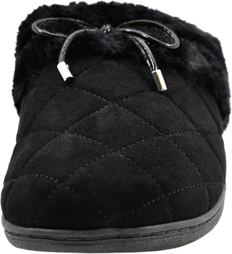 Vista 2 de Vionic Pleasant - Pantuflas ortopédicas para mujer, Negro