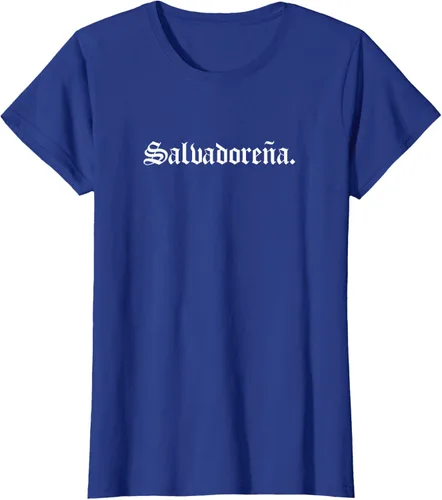 Vista 77 de Camiseta Salvadoreña Mujer, Negro