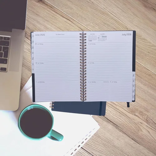 Vista 7 de Daily Planner 2026,Jan 2026-Dec 2026,Weekly & Monthly Planner,Calendar Planner 2026 with Tabs Personal Notebook for Work or Home,6.3"x 8.5",Thicker
