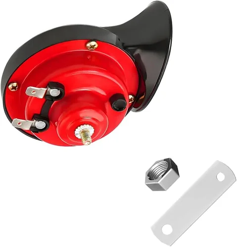 Vista 13 de Yourkar - Bocina de coche fuerte, 12V impermeable, bocina eléctrica de caracol de 303DB, tono alto, reemplaza para coches, SUV, camiones