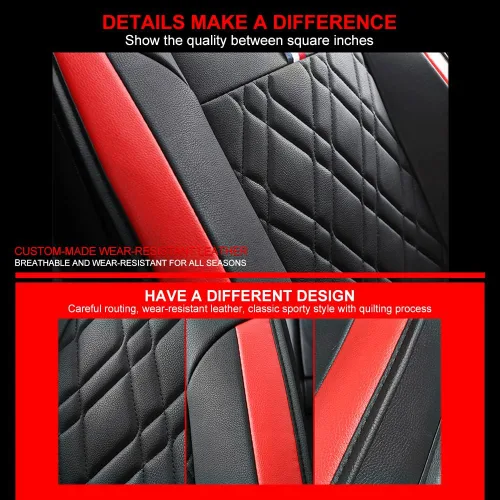 Vista 5 de Fundas de asiento de automóvil adecuadas para 1, 2, 3, 4, 5, 6, 7series, impermeable y transpirable, cojín de asiento de automóvil con respaldo